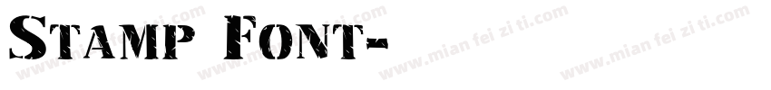 Stamp Font字体转换
